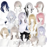 Genshin Impact Furina Wriothesley Lyney Lynette Arlecchino Sigewinne Navia Cosplay Costume Wig