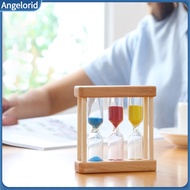 Angelorid| Bright Sand Colors Timer Set 3-in-1 Desktop Sand Clock 3-in-1 Sand Timer Set 1 Min 3 Min 