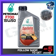 Petronas Sprinta F700 Semi Synthetic 100% ORIGINAL ENGINE Oil 15W-50 4T