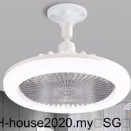 ABS Smart Ceiling Lamp Fan Replacement Round 3 Gear Mini LED Simple Style Household Bedroom Living Room Light Cooler