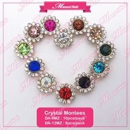 Sew-On Crystal Montees DA-8MZ (10pcs/pack) & DA-12MZ (8pcs/pack) / 12 warna