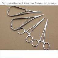 Pedicure nail extractor instruments and tools