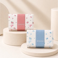 Wallet AKSATA LUXE Floral & Ribbon MotifWanita | 7-Slot Card Folding Wallet
