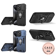 Case Samsung A15 A55 A06 A16(5G) A26 A36 A56 A81/Note10lite S24FE Magnetic Ring With Stand Turn On A