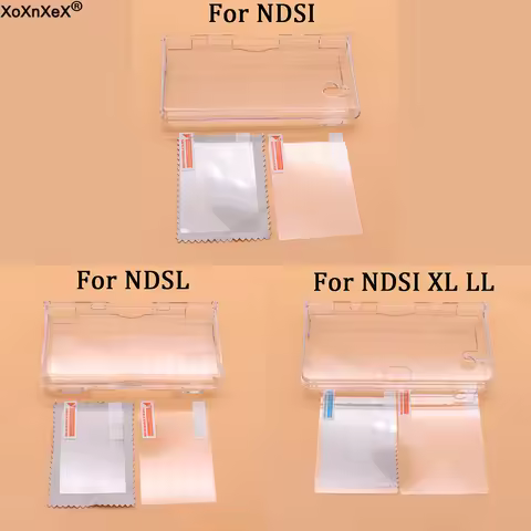 Plastic Clear Crystal Shell Skin Case Cover For Nintend DSL NDS Lite NDSL For DSi NDSi XL LL Console