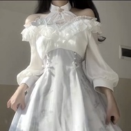 Hàng Chính Hãng [ Hán Phục ]lolita Đầm mỏng thanh lịch thời trang kiểu dáng ôm vừa vặn phong cách Tr