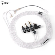 Qkz Q7 Max cáp tai nghe Type-C + 3.5mm + 2.5mm + 4.4mm cắm oxy-miễn phí đồng với mạ bạc nâng cấp dòn