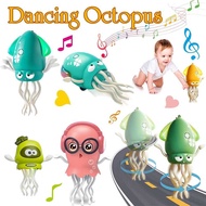 Automatic Dancing Octopus Toy with Music Lights Stress Relief Fidget Toy for Kids Fun Gift Sotong Ak