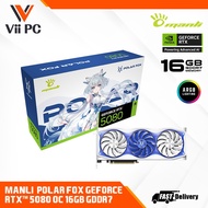 Manli Polar Fox GeForce RTX 5080 / RTX5080 / RTX 5080 OC 16GB GDDR7 GAMING GRAPHIC CARD
