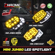UNIVERSAL TRUCK LED TURKEY MINI SPOTLIGHT 12V/24V – 5.5” (PUTIH/OREN, 2 MODE + HAZARD)