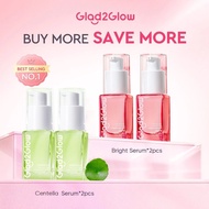 Glad2Glow 2 In 1Pomegranate Niacinamide Power Whitening Serum muka glowing Wajah Brightening/Retinol