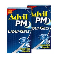 Advil PM Liqui-Gels Pain Reliever and Nighttime Sleep Aid, Pain Medicine with Ibuprofen for Pain Rel