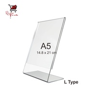 Tempat Akrilik Brosur A5 L Type Acrylic Tent Holder A5 Akrilik L A5