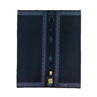 Sarung Hitam Polos Merk HDS Motif Wadimor Bali / Sarung Polos Hitam Pria Dewasa / Sarung Polos Hitam