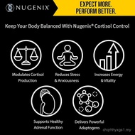 Nugenix Cortisol Control - Cortisol Reducer and Adrenal Support Manager Supplement for Men, 60 Capsu