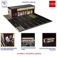 Gfans โมเดลใหม่1:64ที่จอดรถประกอบฉากโรงจอดรถ diorama W ไฟโรงรถโมเดล diorama 1/64สะสมฉากของเล่น