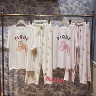 Little Rabbit Grocery Shop Japan Gelato pique Cute Print Modal Home Pajamas Set