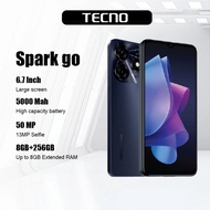 TECNO SPARK GO 2024 Original Legal Cellphone 8+256GB Dual Sim Card 6.52Inch FHD Screen 5G Smartphone 13+50MP HD Camera 5000mAh High Capacity Battery Mobile Phone Global Phone(One year warranty period）
