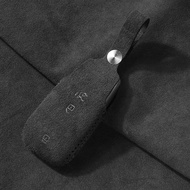 Suede Car Key Case Cover Key Bag For Mercedes Benz W213 W205 E200 E260 E300 E320 AMG CLA 2018 2019 2
