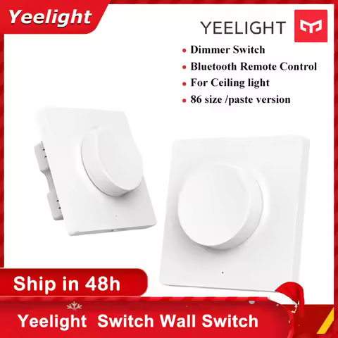 Original Yeelight Smart Dimmable Wall Switch / Wireless Switch For Yeelight Ceiling Light Pendant La