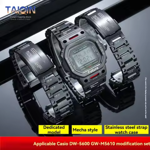 GMW-B5000 Stainless steel strap&Case Mod Kit For Casio G-Shock DW-5600 GW-M5610 GW-B5600 Mecha case
