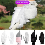 Beautylife| 1Pair Winter Women's Golf Gloves Rabbit Fur-Like Thermal Insulated Gloves Golf Training 