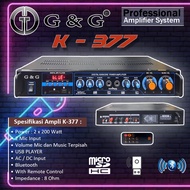 G&amp;g K377G AMPLIFIER - ORIGINAL KARAOKE Amp - Quality POWER AMPLIFIER - KARAOKE Amp FREE Shipping