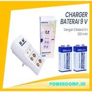 Complete Charger + 9V Battery Package Doublepow 9V 9 Battery Charger 9V BatteryVOLT 9 Battery Charge