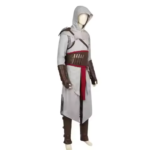 A;3\v,7'd/Anime Game Altair Ibn La-Ahad Cosplay Atel Costume Set Shirt Pants Belt For Men Women Cust