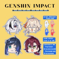 Yelan Heizou Kazuha Arlecchino || Fatui Keychain Genshin Impact Anime Keychain pendant charm