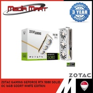 ZOTAC GAMING GEFORCE RTX 5080 SOLID OC 16GB GDDR7 WHITE EDITION GRAPHICS CARD