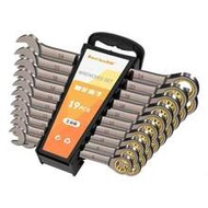12pcs Metric Ratchet Wrench Set, 8-19mm Ratchet Combination Wrench With Organizer, 72 Teeth Chrome V