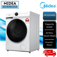 Midea 7.5KG / 8.5KG Front Load Inverter Washing Machine MF100W75 / MF100W85B Washer