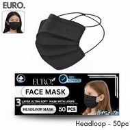 Kid Headloop 3ply Mask 50pcs Budak Sekolah Mask Hijab Face Mask