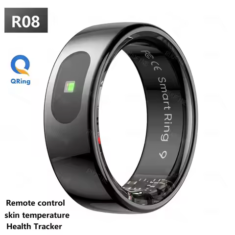 Ring R08 Qring Women's Men Message Notification Remote Control Electronic Monitor Sleeping Trackor F
