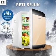 [Ready Stock]  High Quality 16L &amp; 25L Refrigerator Mini Fridge Cooler &amp; Warmer Peti Ais dan Peti Sejuk