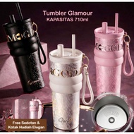 TERMOS (V3) Tumbler Queen Glamour 710ml Thermos Tumbler Caric Coating Heat and Cold Resistant Free S