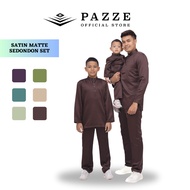 Pazze Baju Melayu ModernSlimFit Series - Dark purple Dusty green Mint Green Sage Green Olive Green H