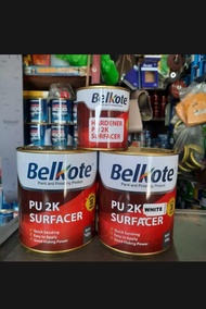 epoxy primer PU belkote 2k surfacer abu-abu gray 1 kg