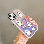 Iphone case Matte Gradient Color Changing Hello duck iphone 6 7 8 plus x xr xs 11 12 13 14 15promax 