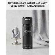 David Beckham Instinct Deo Body Spray untuk Lelaki 150ml - 100% Original | Semburan Badan Wangi & Ta