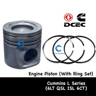 Engine Piston with Ring Set for Cummins 6LT / 6CT / QSL / ISL - 5302254 / 3802429