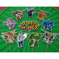 Super wings cake decoration topper superwings edible paper sugar wafer