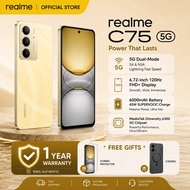 Realme C75 5G 8+256GB 50MP Super Camera Helio G92 Max 5G 6.72"Inch 90Hz FHD Display 6000mAh.