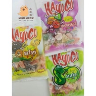 150g Lot 100 Hayoco Sour+ Gummy / Snake / Safari / Geometrical Shape