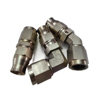 High Quality Brushed AN3 to M10x1.0 3AN 4AN AN4 AN-4 90 Degree Stainless Steel PTFE Swivel Hose End 