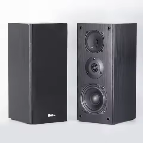 New Wooden Passive Speakers 2.0-ch Stereo Sound 60W RMS Hi-Fi Bookshelf Hifi Speaker Professional Ho