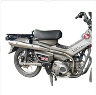 ท่อรถCT125 ฟลูสแตนเลส304 ท่อใหม่ทั้งลำ คอท่อ+ปายท่อ ฟรีตัวสวม สามารถใส่ที่บังเดิมได้เลย