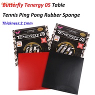 [dddxce1] Butterfly Tenergy 05 Table Tennis Rubber Ping Pong Rubber Sponge 2.1mm Reverse Adhesive Racket Cover Training Accessories
