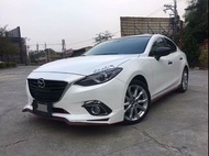 【FB搜尋桃園阿承】馬自達 超人氣MAZDA3 2014年 2.0CC 白色 二手車 中古車